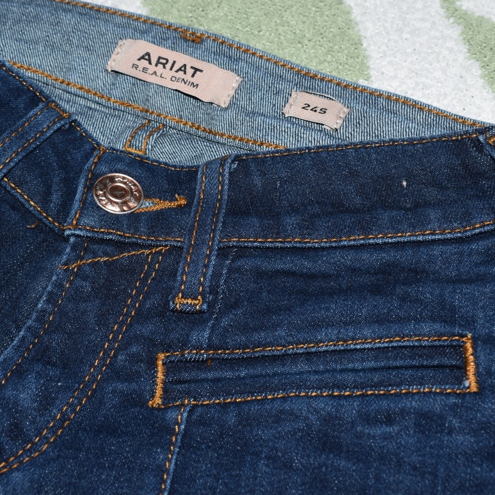 Ariat Women's Boot Cut Jeans - Dark Blue - Picture 2 of 6